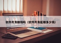 軟件開(kāi)發(fā)賺錢嗎（軟件開(kāi)發(fā)能賺多少錢）